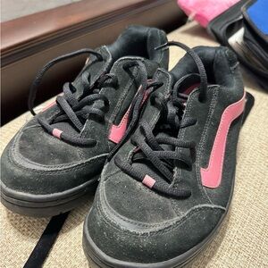 Black Pink Vans Sneakers size 8.5
